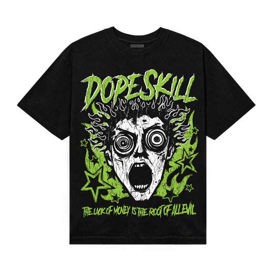 Neon Green Sneakers DopeSkill T-Shirt Root of Evil Graphic Streetwear - Black