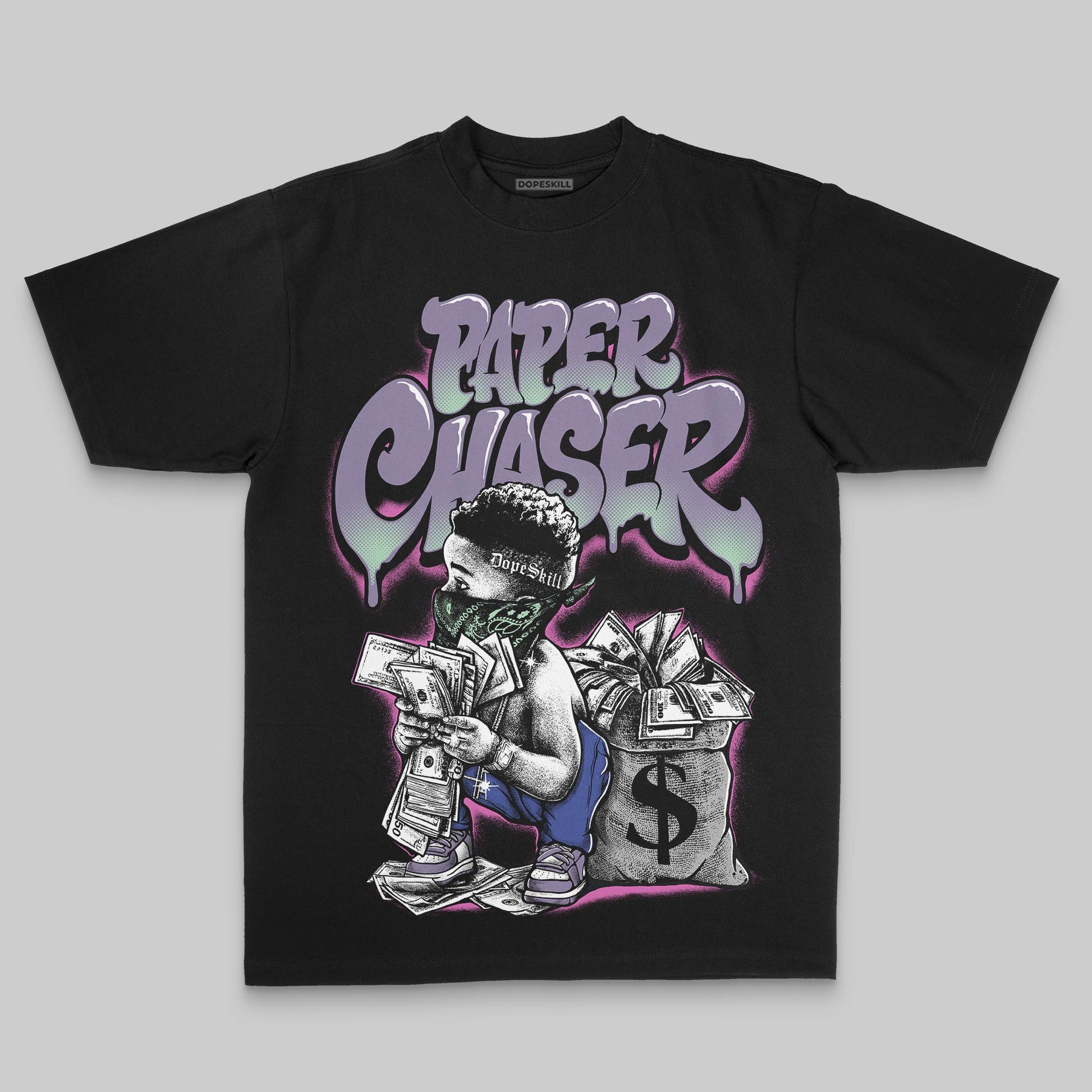 Jordan 1 Retro Low OG Zion Williamson Voodoo Alternate DopeSkill Premium T-Shirt Paper Chaser Boy Graphic Streetwear - Black