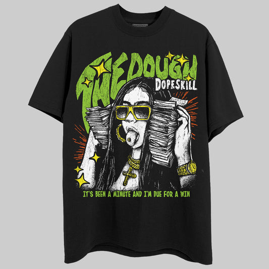 Neon Green Sneakers DopeSkill T-Shirt The Dough Graphic Streetwear - Black