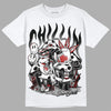 Jordan 14 "Black/White" DopeSkill T-Shirt Chillin Graphic Streetwear - White 