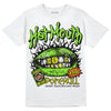 Neon Green Sneakers DopeSkill T-Shirt Hot Mouth Graphic Streetwear - WHite