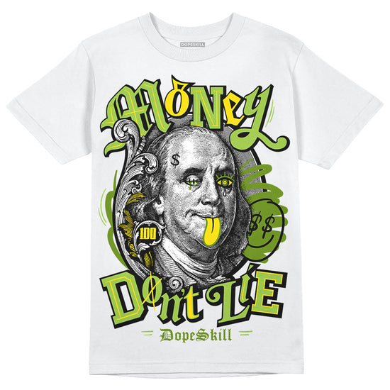 SB Dunk Low Chlorophyll DopeSkill T-Shirt Money Don't Lie Graphic Streetwear - White