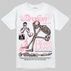 AMIRI White & Pink Stars Court Sneakers DopeSkill T-Shirt Broken Bones Graphic Streetwear - White