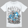 Dunk Low ‘Pure Platinum’ DopeSkill T-Shirt Chillin Graphic Streetwear - White 