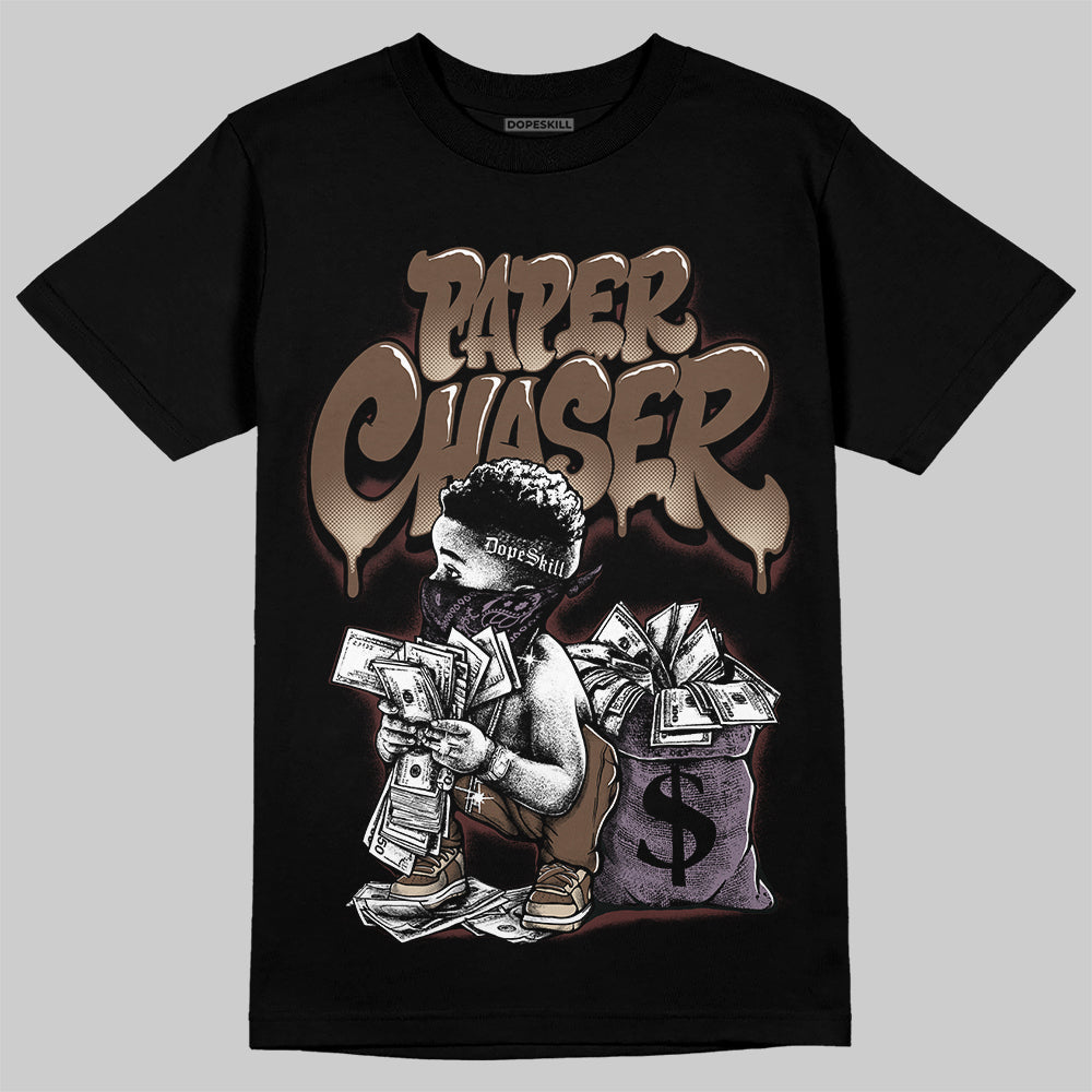 A Ma Maniére x Air Jordan 4 “Dark Mocha” DopeSkill T-Shirt Paper Chaser Boy Graphic Streetwear - Black