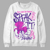 PURPLE Sneakers DopeSkill Sweatshirt Speak It Graphic Streetwear - White