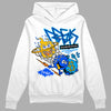 Royal Blue Sneakers DopeSkill Hoodie Sweatshirt Break Through Graphic Streetwear - White