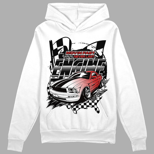 Jordan 1 High OG “Black/White” DopeSkill Hoodie Sweatshirt ENGINE Tshirt Graphic Streetwear - White 