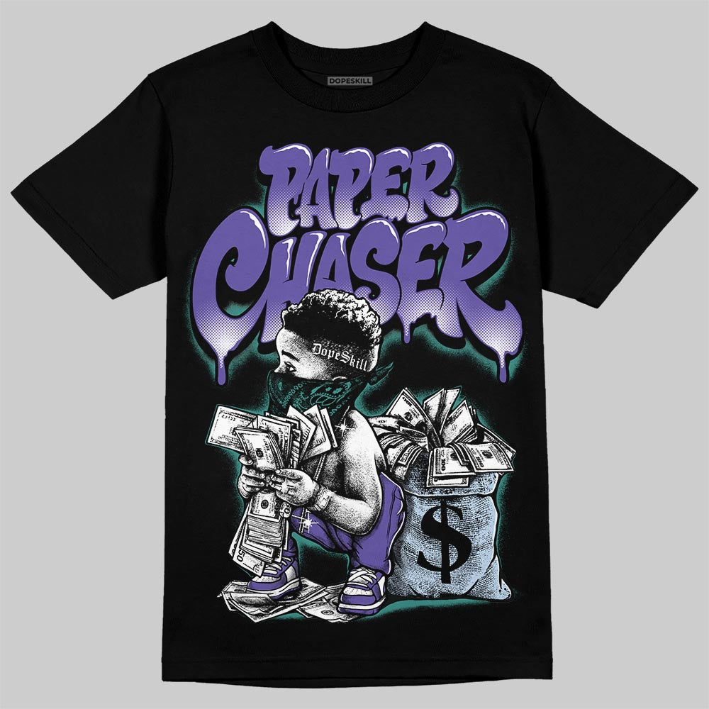 Jordan 5 OG “Grape” DopeSkill T-Shirt Paper Chaser Boy Graphic Streetwear - Black