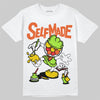 Neon Green Sneakers DopeSkill T-Shirt Self Made Graphic Streetwear - WHite