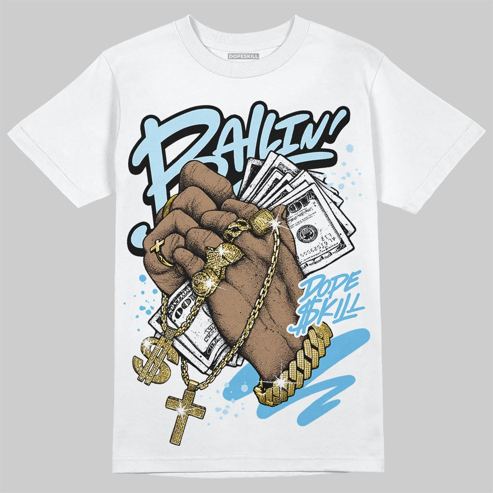 Jordan 11 Retro Legend Blue DopeSkill T-Shirt Always Ballin' Graphic Streetwear - White