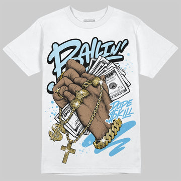 Jordan 11 Retro Legend Blue DopeSkill T-Shirt Always Ballin' Graphic Streetwear - White