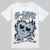 Jordan 40 “Blue Suede” DopeSkill T-Shirt Crying Heart Graphic Streetwear - White