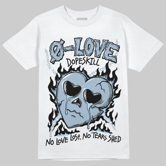 Jordan 40 “Blue Suede” DopeSkill T-Shirt Crying Heart Graphic Streetwear - White