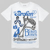 Jordan 12 “Blueberry” DopeSkill T-Shirt Broken Bones Graphic Streetwear - White