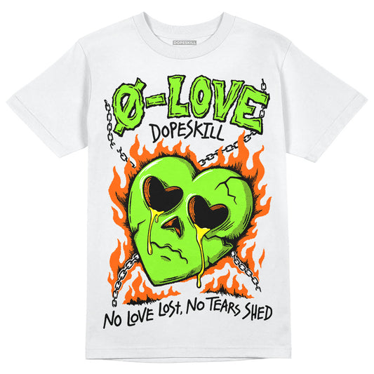 Neon Green Sneakers DopeSkill T-Shirt Crying Heart Graphic Streetwear - White