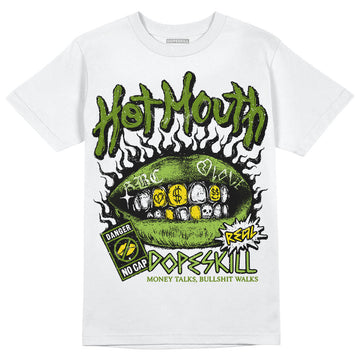 SB Dunk Low Chlorophyll DopeSkill T-Shirt Hot Mouth Graphic Streetwear - White