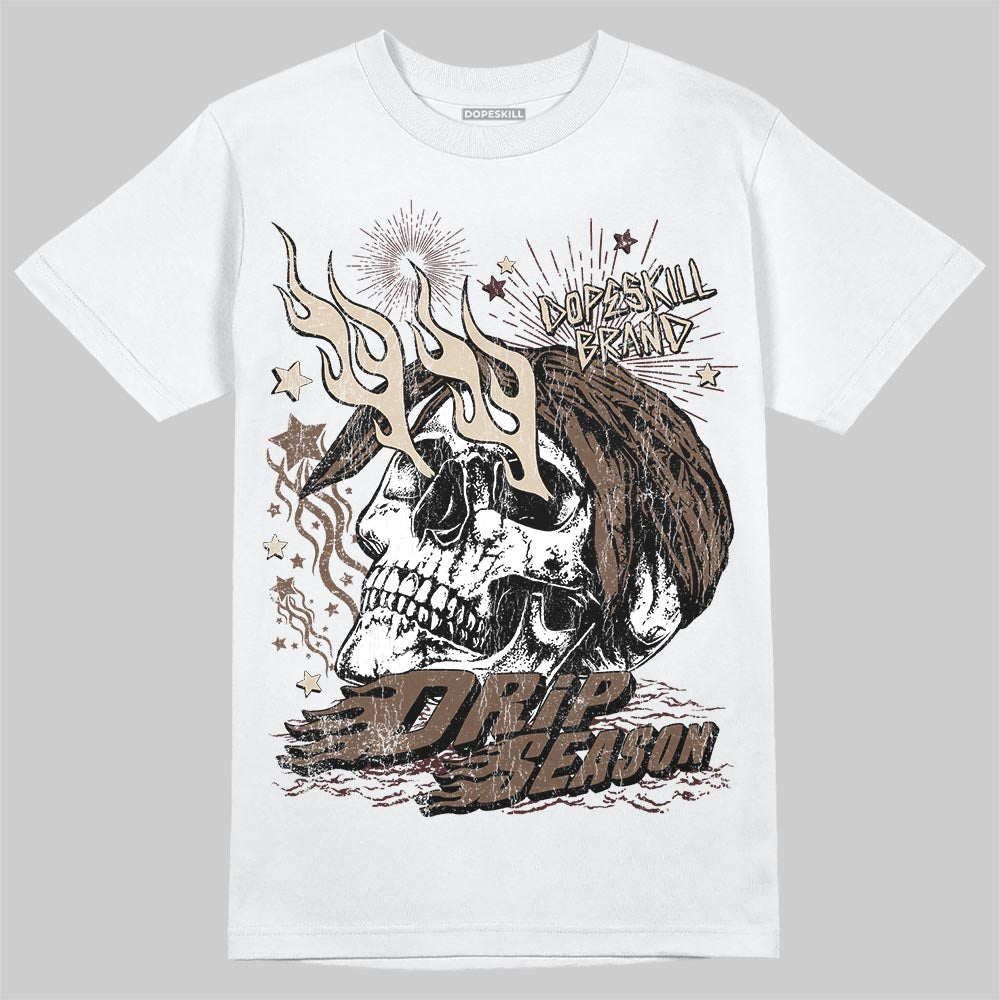 A Ma Maniére x Air Jordan 4 “Dark Mocha” DopeSkill T-Shirt Drip Season Graphic Streetwear - White
