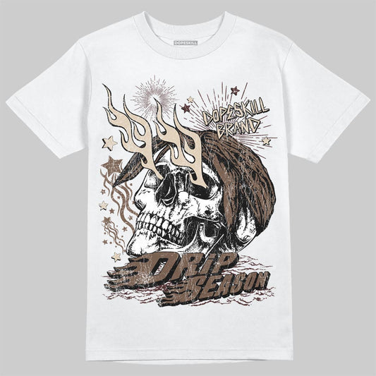 A Ma Maniére x Air Jordan 4 “Dark Mocha” DopeSkill T-Shirt Drip Season Graphic Streetwear - White