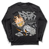 Dunk Low Cool Grey DopeSkill Long Sleeve T-Shirt Break Through Graphic Streetwear - Black