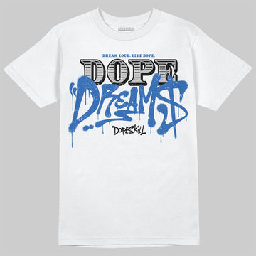 Jordan 3 "True Blue" DopeSkill T-Shirt Dope Dreams Graphic Streetwear - White
