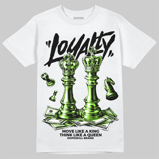 Neon Green Sneakers DopeSkill T-Shirt Loyalty Graphic Streetwear - White