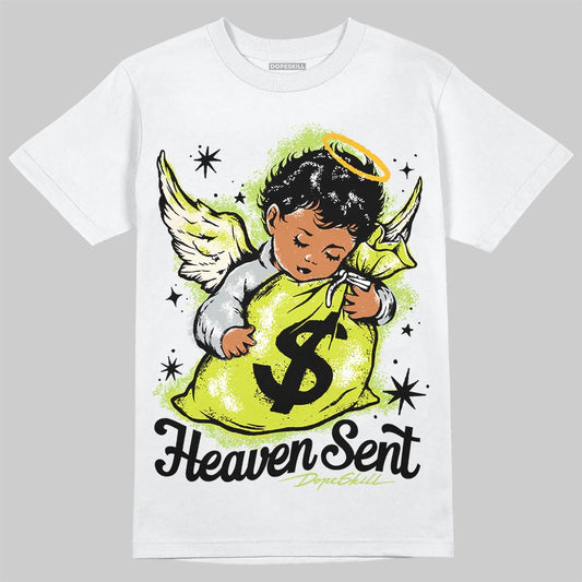 Air Max 90 x Patta Cyber and Particle Grey DopeSkill T-Shirt Heaven Sent Graphic Streetwear - White