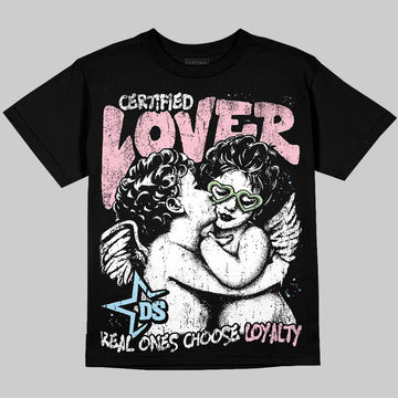 Jordan 4 Retro Valentine's Day (2026) (GS) DopeSkill T-Shirt Real Ones Choose Loyalty Graphic Streetwear - Black