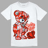 Jordan 6 Retro Toro Bravo DopeSkill T-Shirt Broken Heart Graphic Streetwear - White