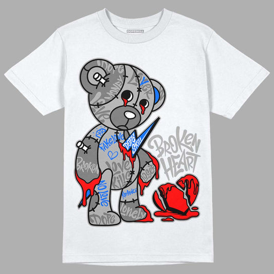 Jordan 12 Stealth DopeSkill T-Shirt Broken Heart Graphic Streetwear