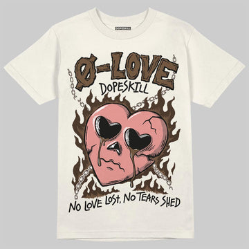 Jordan 1 High OG “Baroque Brown” DopeSkill T-Shirt Crying Heart Graphic Streetwear - Sand
