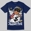Jordan 12 Retro French Blue (2025) DopeSkill T-Shirt Heaven Sent Graphic Streetwear - navy