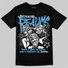 Jordan 11 Low University Blue DopeSkill T-Shirt Distorted Realms Graphic Streetwear - black
