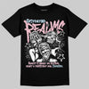 Jordan 4 Retro Valentine's Day (2026) (GS) DopeSkill T-Shirt Distorted Realms Graphic Streetwear - black