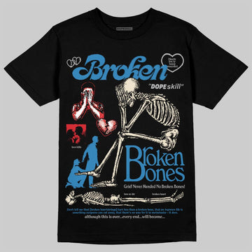 Jordan 3 Retro OG Rare Air DopeSkill T-Shirt Broken Bones Graphic Streetwear - Black