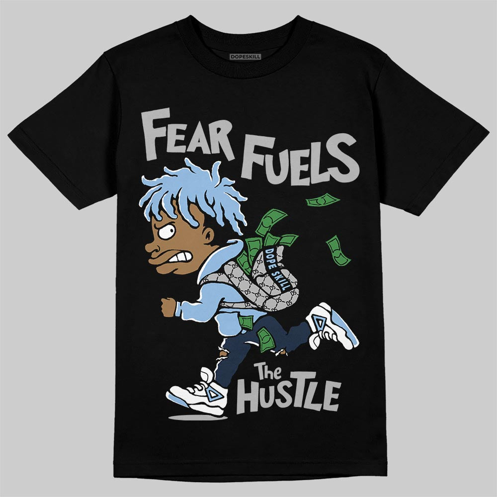 Asics Gel-Cumulus 16 Wash/Independence Blue DopeSkill T-Shirt Fear Fuels The Hustle Graphic Streetwear - Black