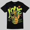 Neon Green Sneakers DopeSkill T-Shirt Love Shot Graphic Streetwear - Black