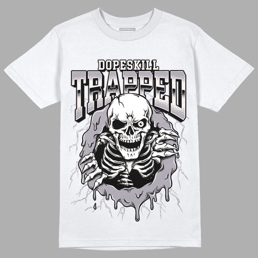 Cement Grey 2s DopeSkill T-Shirt Trapped Halloween Graphic