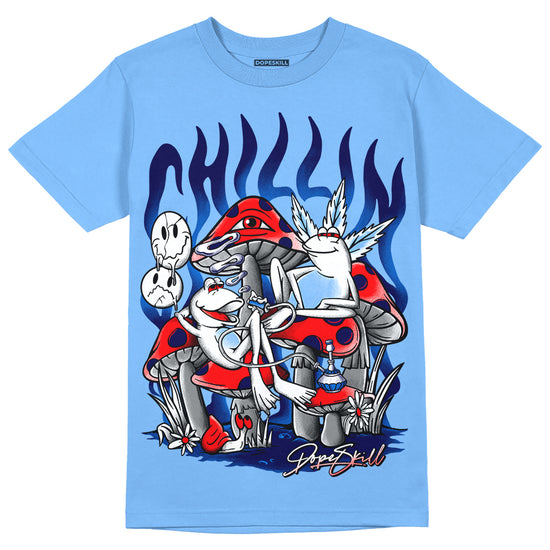 Jordan 9 Powder Blue DopeSkill Tropical Blue T-shirt Chillin Graphic Streetwear