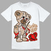 Jordan 3 Retro Palomino DopeSkill T-Shirt Broken Heart Graphic Streetwear - White