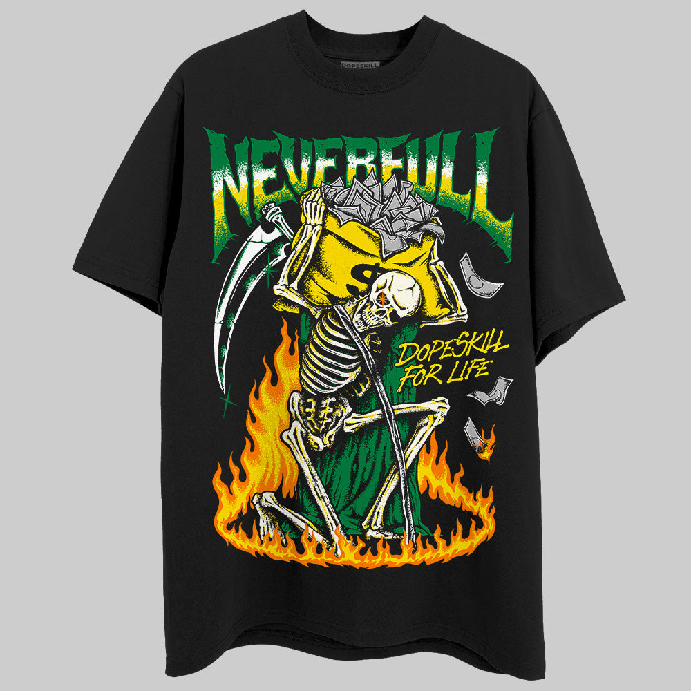 Dunk Low Reverse Brazil DopeSkill T-Shirt NeverFull Graphic Streetwear - Black