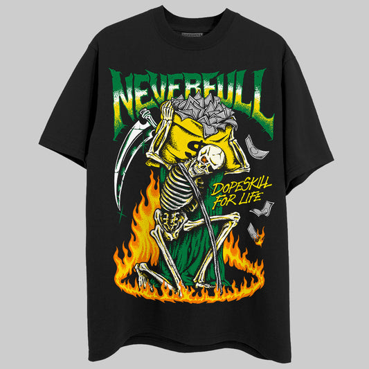 Dunk Low Reverse Brazil DopeSkill T-Shirt NeverFull Graphic Streetwear - Black