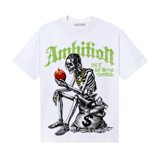 Neon Green Sneakers DopeSkill T-Shirt Ambition Graphic Streetwear - White