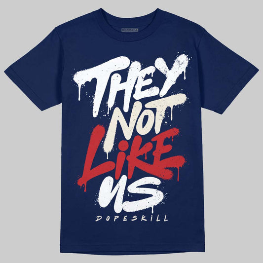 Jordan 11 “Rare Air” DopeSkill T-Shirt They Not Like Us Graphic Streetwear - navy