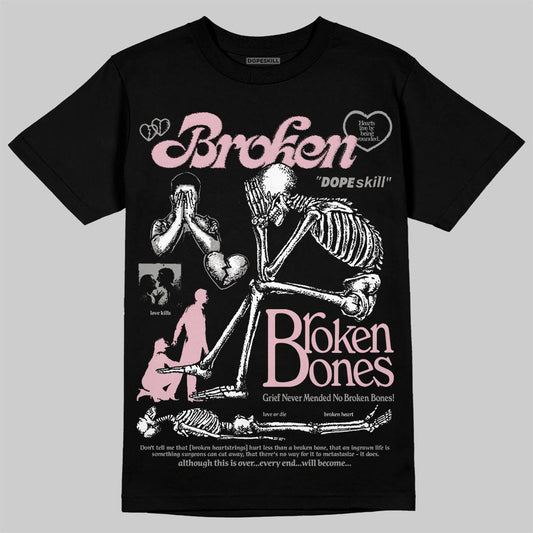 Air Max 95 OG “Pink Foam” DopeSkill T-Shirt Broken Bones Graphic Streetwear - Black