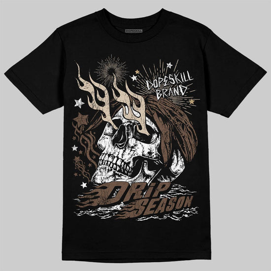 A Ma Maniére x Air Jordan 4 “Dark Mocha” DopeSkill T-Shirt Drip Season Graphic Streetwear - Black