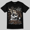 A Ma Maniére x Air Jordan 4 “Dark Mocha” DopeSkill T-Shirt Drip Season Graphic Streetwear - Black