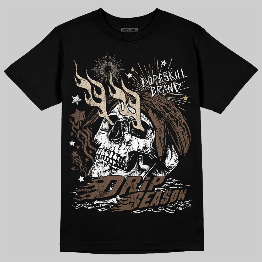 A Ma Maniére x Air Jordan 4 “Dark Mocha” DopeSkill T-Shirt Drip Season Graphic Streetwear - Black