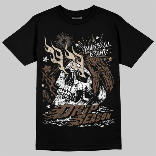A Ma Maniére x Air Jordan 4 “Dark Mocha” DopeSkill T-Shirt Drip Season Graphic Streetwear - Black