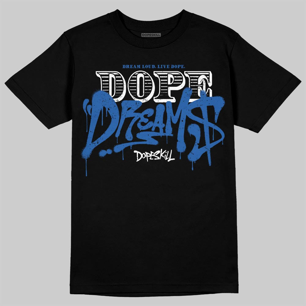 Jordan 3 "True Blue" DopeSkill T-Shirt Dope Dreams Graphic Streetwear - Black